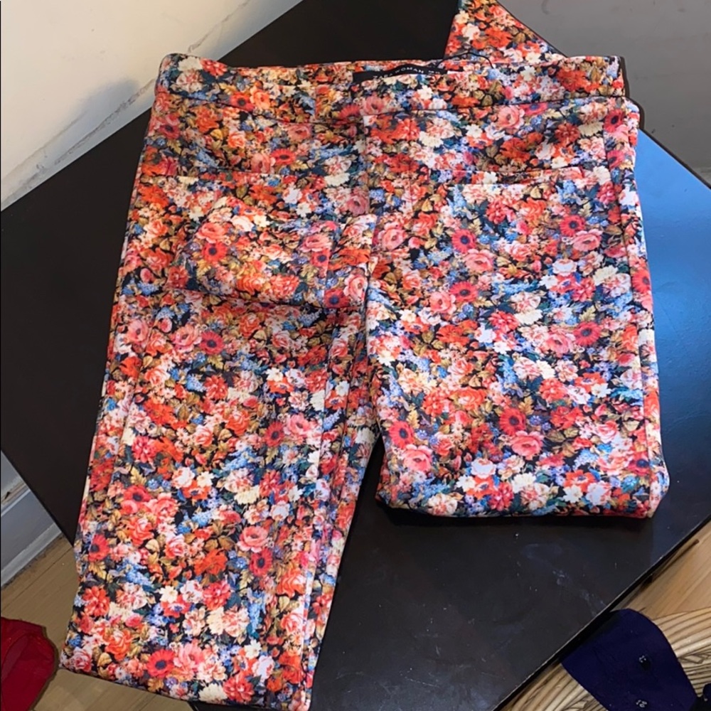 Floral dress pants
